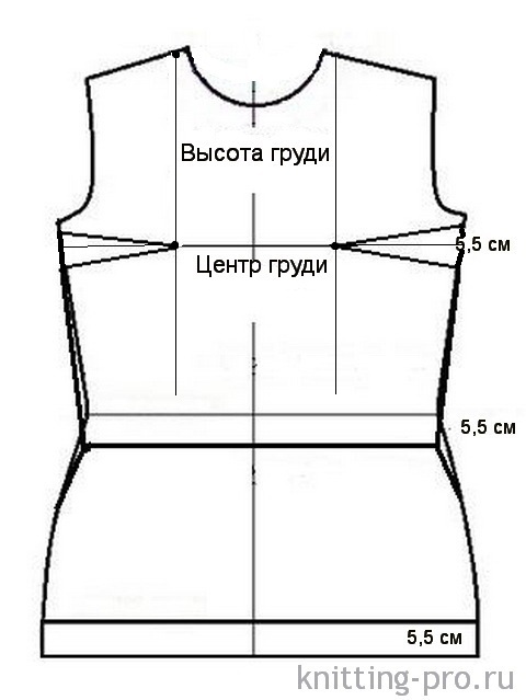 Выкройка лифа с вытачками для платья Выкройка лифа с вытачками для платья