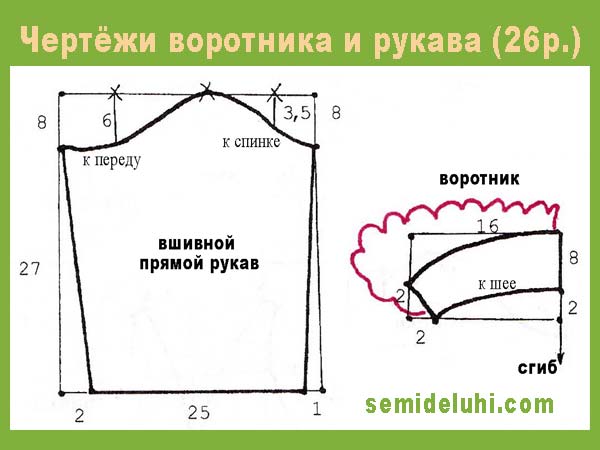 Выкройка жабо для мальчика
